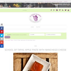 Apple paste with Manchego cheese