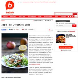 Apple Pear Gorgonzola Salad