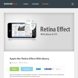 Apple-like Retina Effect With jQuery