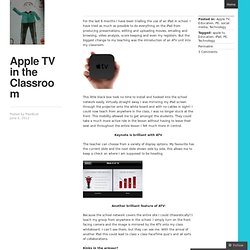 Apple TV in the Classroom « PeorBust