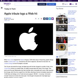 Apple tribute logo a Web hit