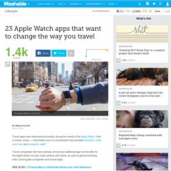 23 Apple Watch apps that want to change the way you travel