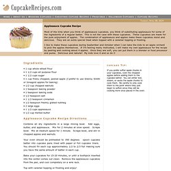 Applesauce Cupcake Recipe