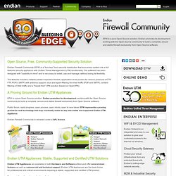 Open Source Firewall Appliance - UTM Linux Security Distribution