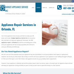 Appliance Repair in Orlando, FL