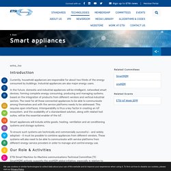 Smart Appliances - Smart Domestic & Industrial Appliances