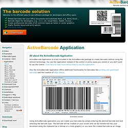 Barcode software OCX ActiveX