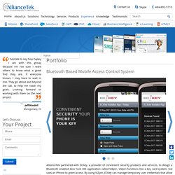 Bluetooth-based door unlock Android Application - AllianceTek Inc. USA