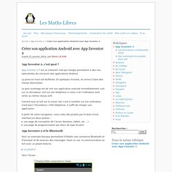 Créer son application Android avec App Inventor 2