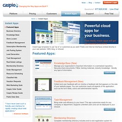 Build Instant Web Applications with Caspio