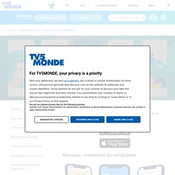 L'application mobile « Apprendre avec TV5MONDE »