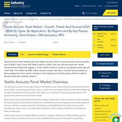 Textile Acoustic Panel Market - Growth, Trends And Forecast (2021 - 2026) By Types, By Application, By Regions And By Key Players: Armstrong, Saint-Gobain, G&S Acoustics, RPG