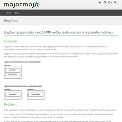Deploying application and OWIN authorization server on separate machines