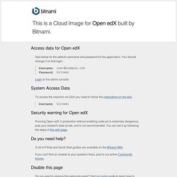Bitnami: One click to application awesomeness.