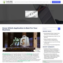 Know Which Application Is Best For Your Business