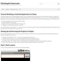 Tutorial: Building an Android Application in 6 Steps