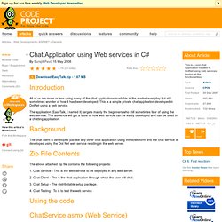 Chat Application using Web services in C#