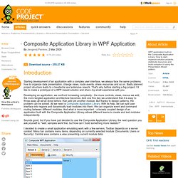 Composite Application Library in WPF Application