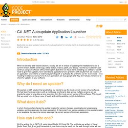 C# .NET Autoupdate Application Launcher