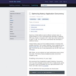 Optimizing Node.js Application Concurrency