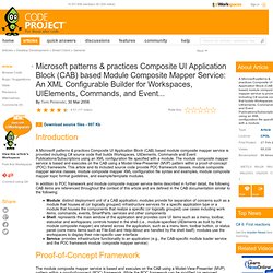 Microsoft patterns &amp; practices Composite UI Application Bloc