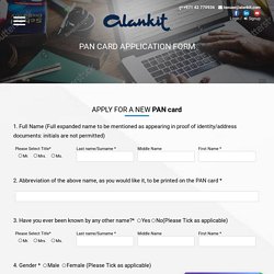 Download Pan Card Application Form