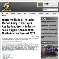 Sports Medicine & Therapies Market Analysis by (Types, Application, Users), Industry Sales, Supply, Consumption, North America Forecast 2027
