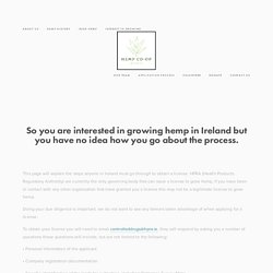 Application Process — Hemp Cooperative Ireland