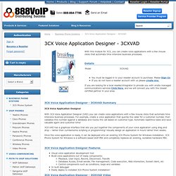 3CX Voice Application Designer -888.Voip.Store