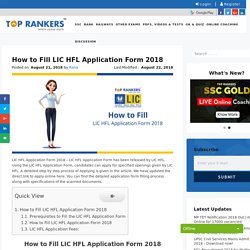 LIC HFL Application Form