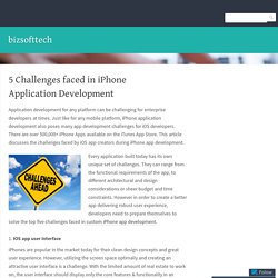 Top Five Challenges Expereinced in Enterprise Application Development