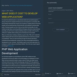 PHP Application Development for Your Website