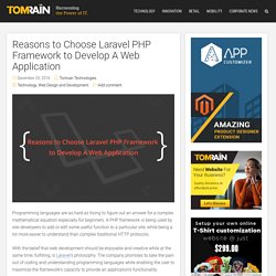 Why to Choose Laravel PHP Framework for Web Application Development