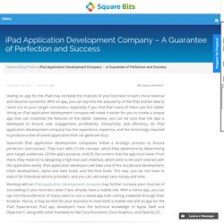 iPad Application Development Company – A Guarantee of Perfection and Success