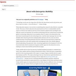 eLearning Application Development Gets a Power ... - Nirvanapps - Quora