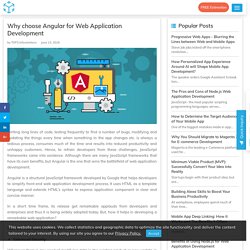 Why choose Angular for Web Application Development