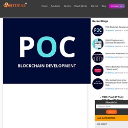 POC (Proof Of Concept) Blockchain Application Development