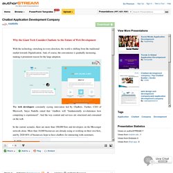 Chatbot Application Development Company
