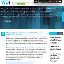 Mobile Application Development Guidance For Hybrid Mobile Apps