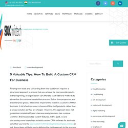 Custom CRM Application Development in India