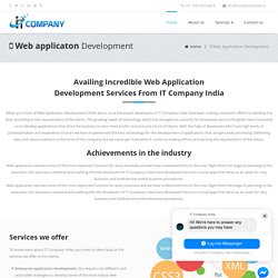 Custom Web Application Development Company India, USA, UK