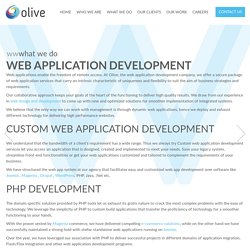 Web Application Development Company India