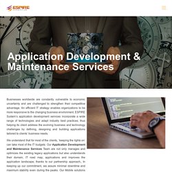 Application Development and Maintenance Services - Espire
