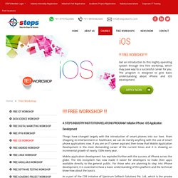 FREE Workshop - IPhone / iOS Application Development - STEPS KOCHI