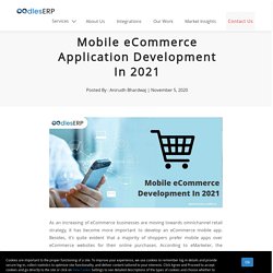 Mobile eCommerce Application Development In 2021