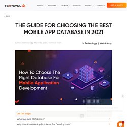 How To Choose The Right Database For Mobile Application Development