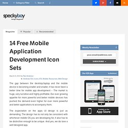 14 Free Mobile Application Development Icon Sets