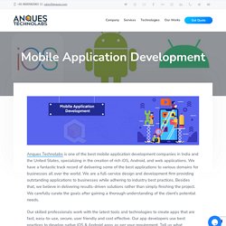 Top Mobile application development services in USA