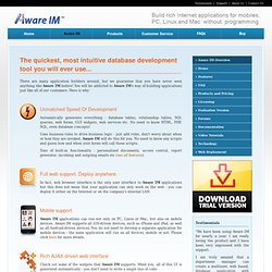 Aware IM - Web application builder - Web application development software