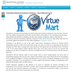 VirtueMart Based eCommerce Solution – How Effective Is It?